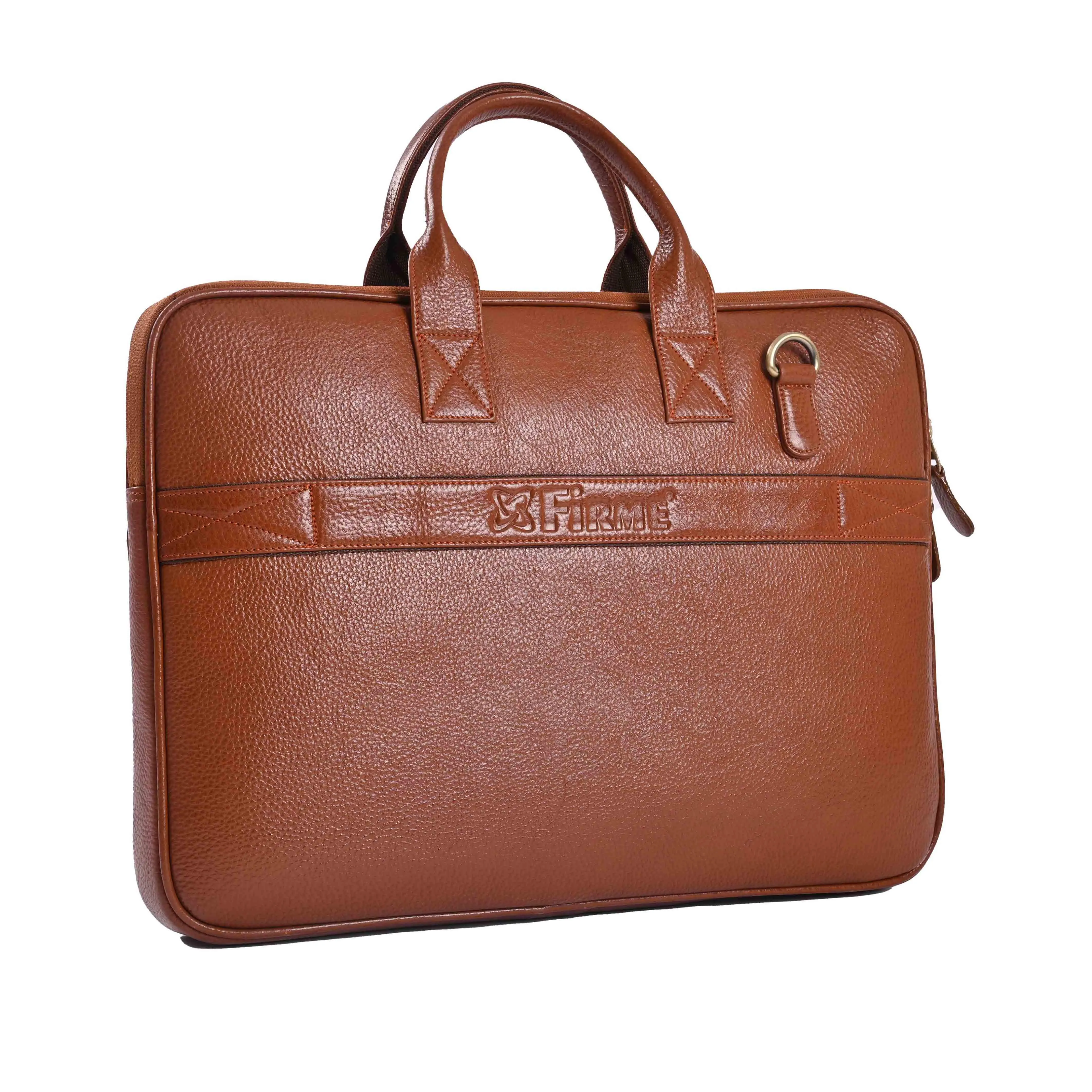 Elvee Leather Laptop Bag