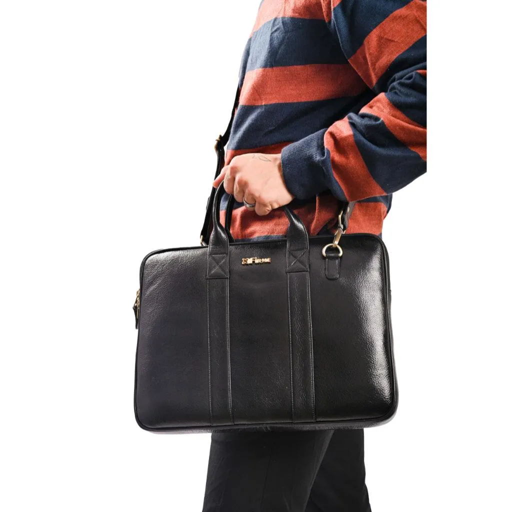 Elvee Leather Laptop Bag