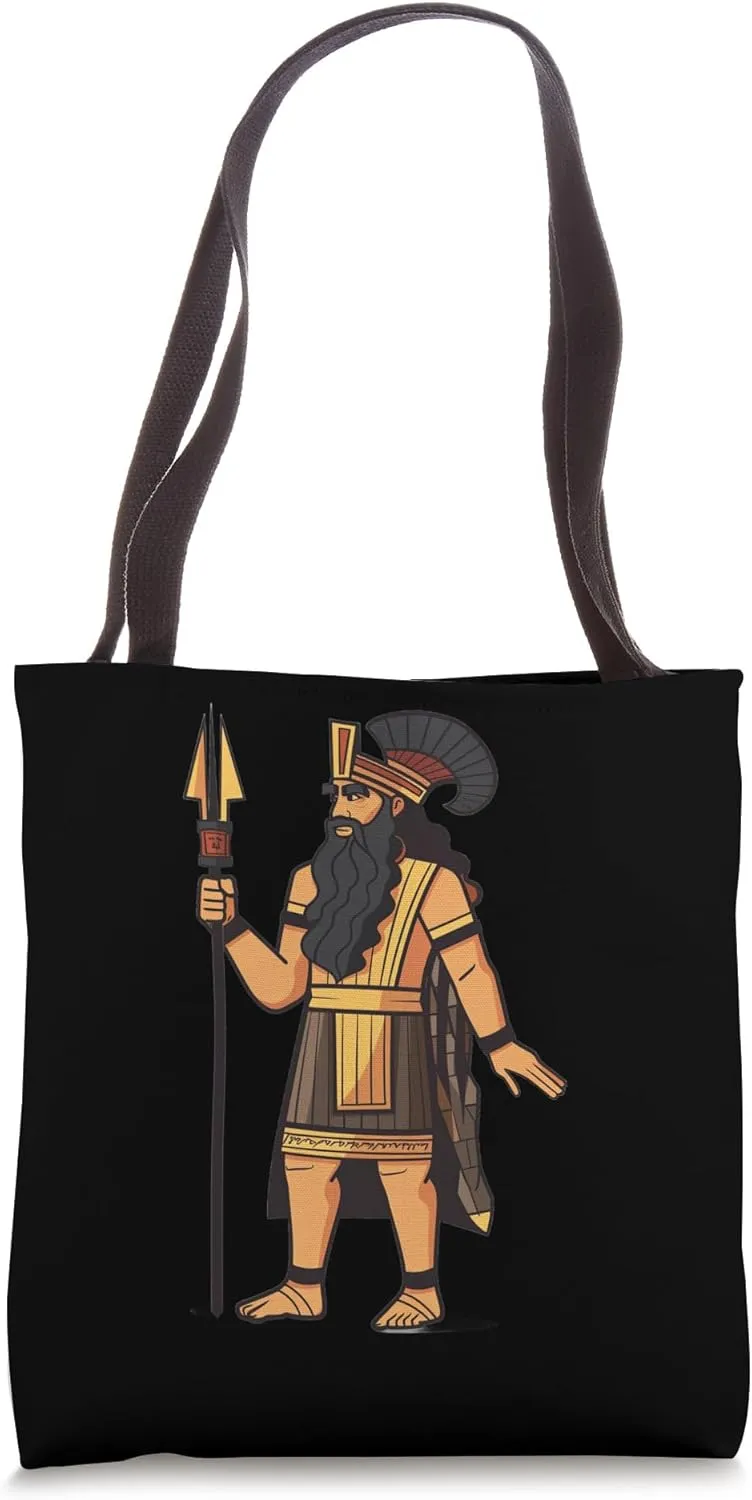 Enki Cartoon Tote Bag