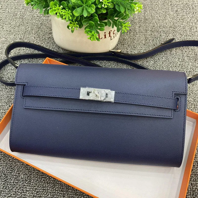 Epsom Leather Inspired Kelli to Go Long Wallet Woman Clutch Bag