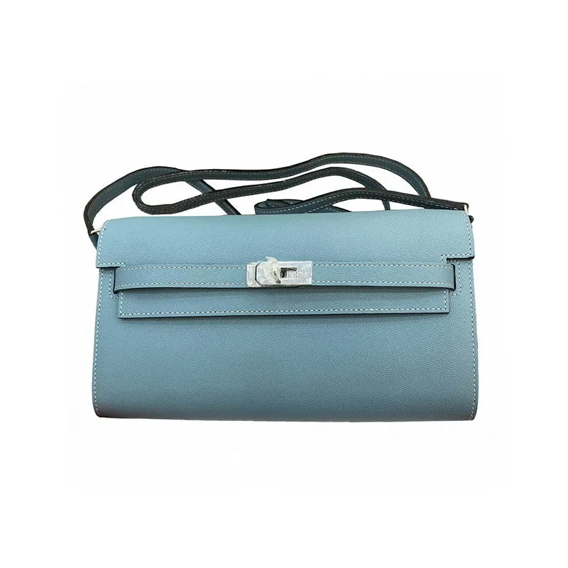 Epsom Leather Inspired Kelli to Go Long Wallet Woman Clutch Bag