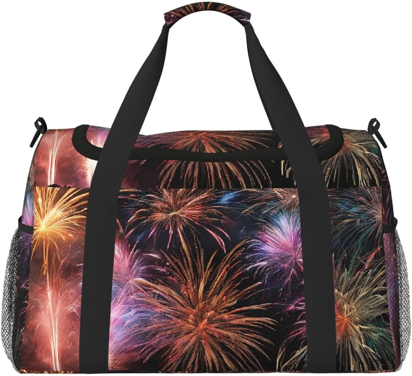 Explosion Firework 3d Durable Portable Crossbody Travel Bag, A Good Companion For Long-Distance Travel