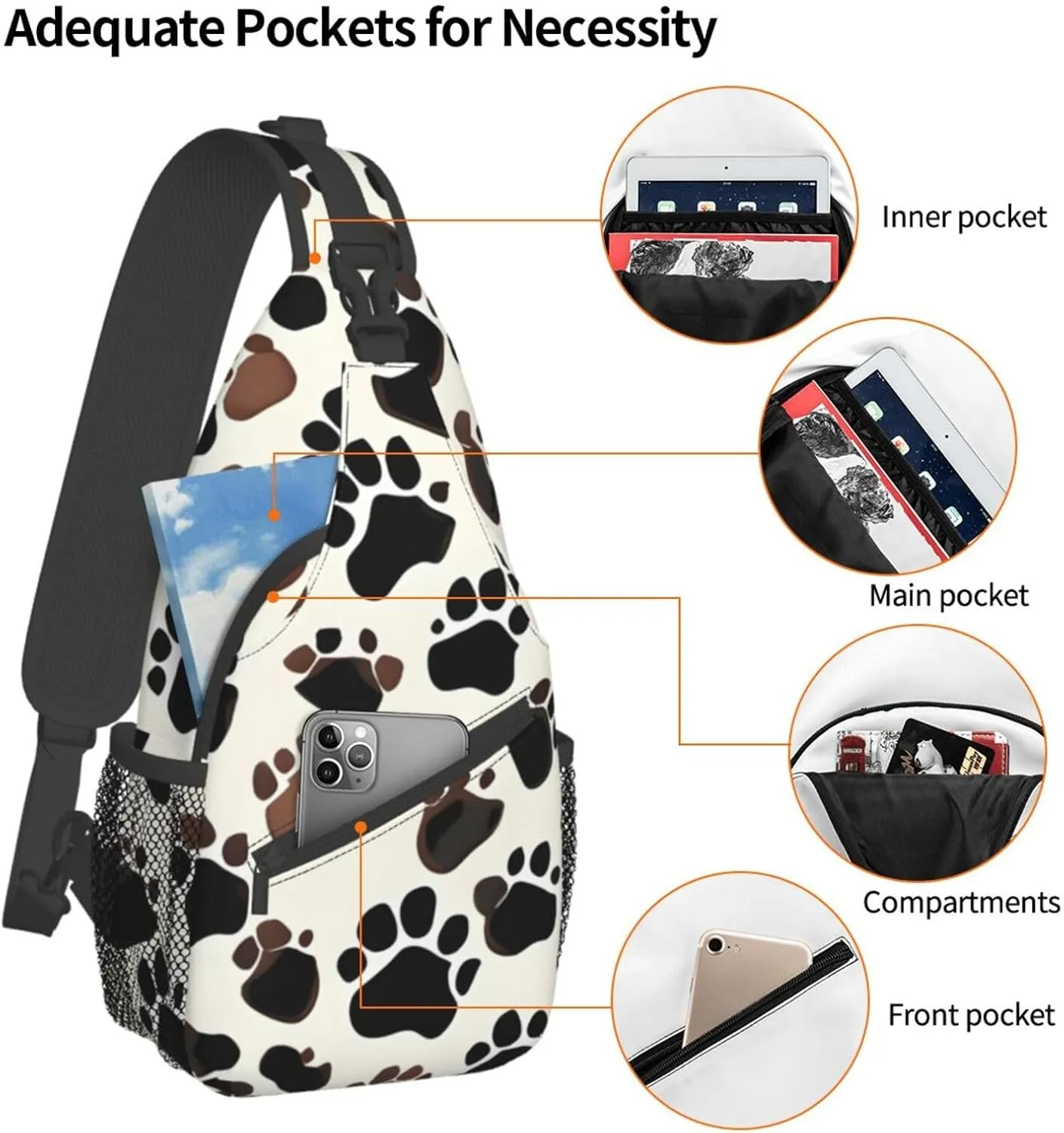 Explosion Firework 3d Unisex Crossbody Backpack Travel Hiking Casual Chest Bags Lightweight Fashion