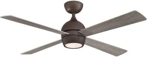 Fanimation FP7652GR Kwad 52 Ceiling Fan, Matte Greige