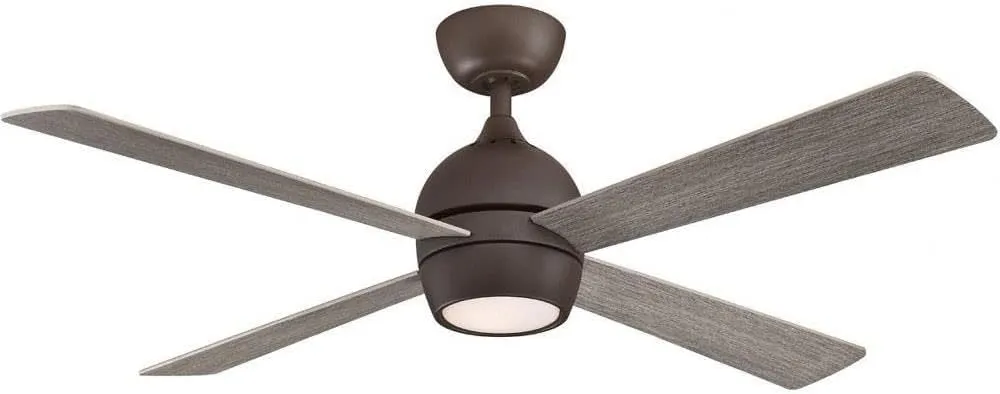 Fanimation FP7652GR Kwad 52 Ceiling Fan, Matte Greige
