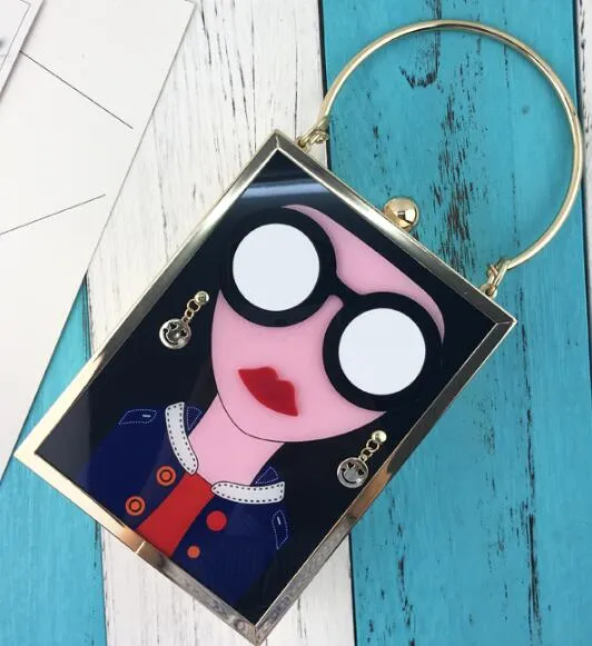 Fashion Brand Sexy Woman Design Handbag Women Earrings  Lips