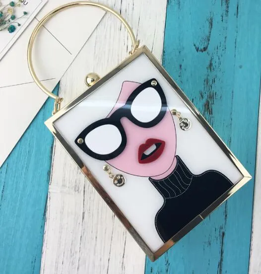 Fashion Brand Sexy Woman Design Handbag Women Earrings  Lips