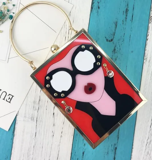 Fashion Brand Sexy Woman Design Handbag Women Earrings  Lips