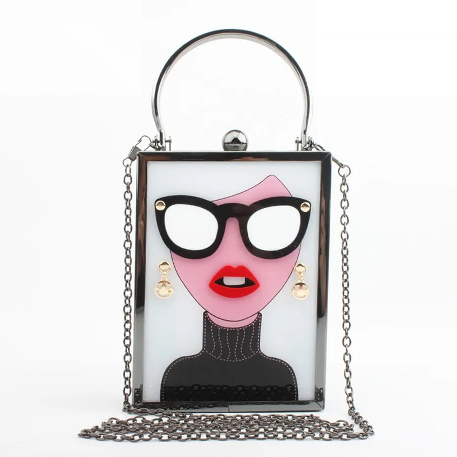 Fashion Brand Sexy Woman Design Handbag Women Earrings  Lips