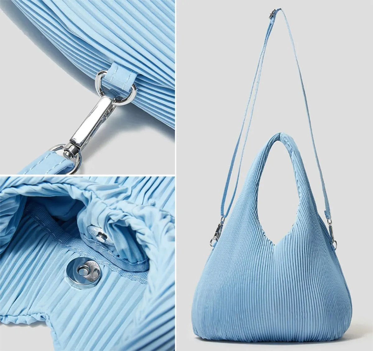 Fashion Nylon Tote Bags for Women Casual Dumpling Shoulder Crossbody Bag Large Handbags Top Handle Purse