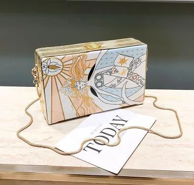 Fashion Oil Painting Cartoon Crossbody Bags For Women