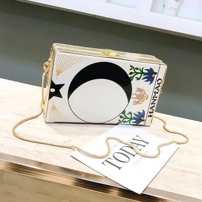 Fashion Oil Painting Cartoon Crossbody Bags For Women