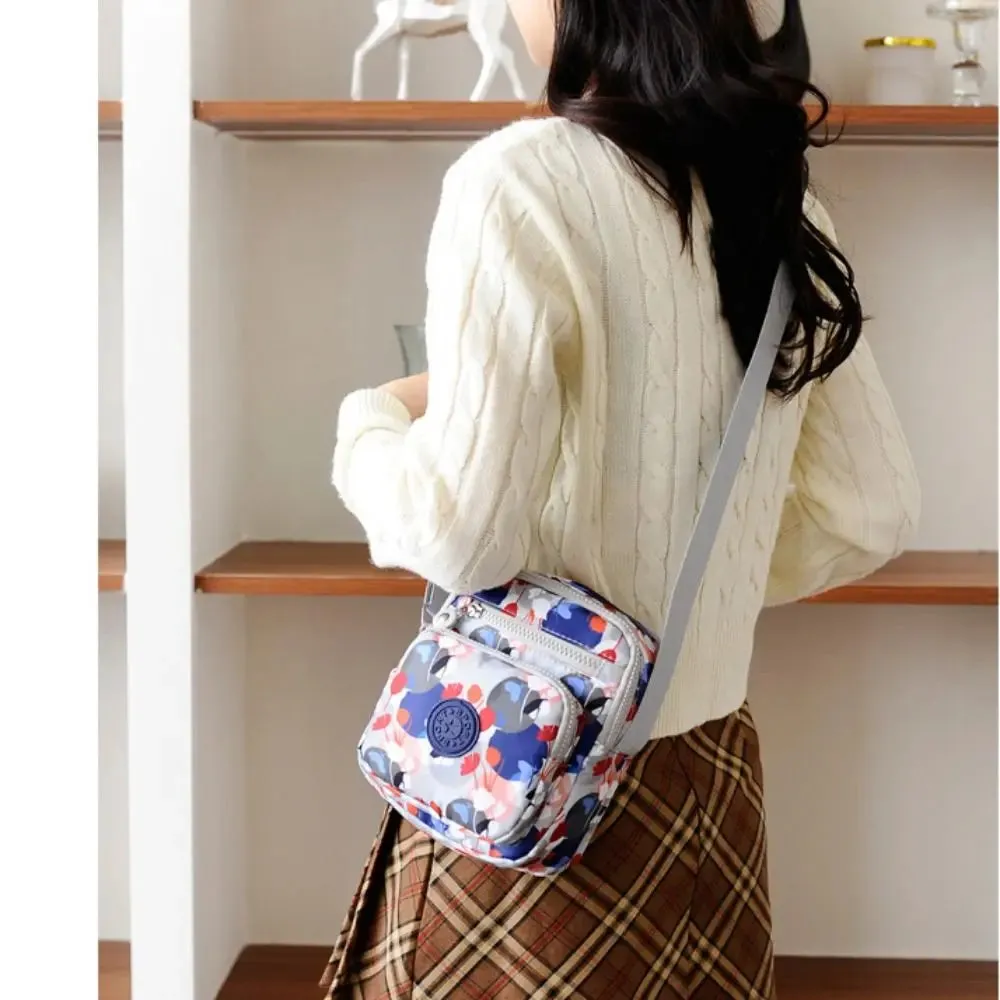 Fashion Oxford Cloth Crossbody Bag For Women Zipper Mobile Phone Shoulder Bag Lady Female Multifunction Handbag