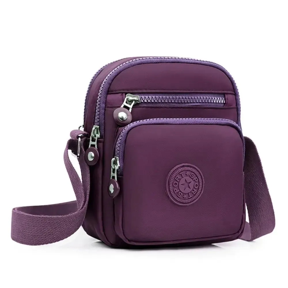 Fashion Oxford Cloth Crossbody Bag For Women Zipper Mobile Phone Shoulder Bag Lady Female Multifunction Handbag