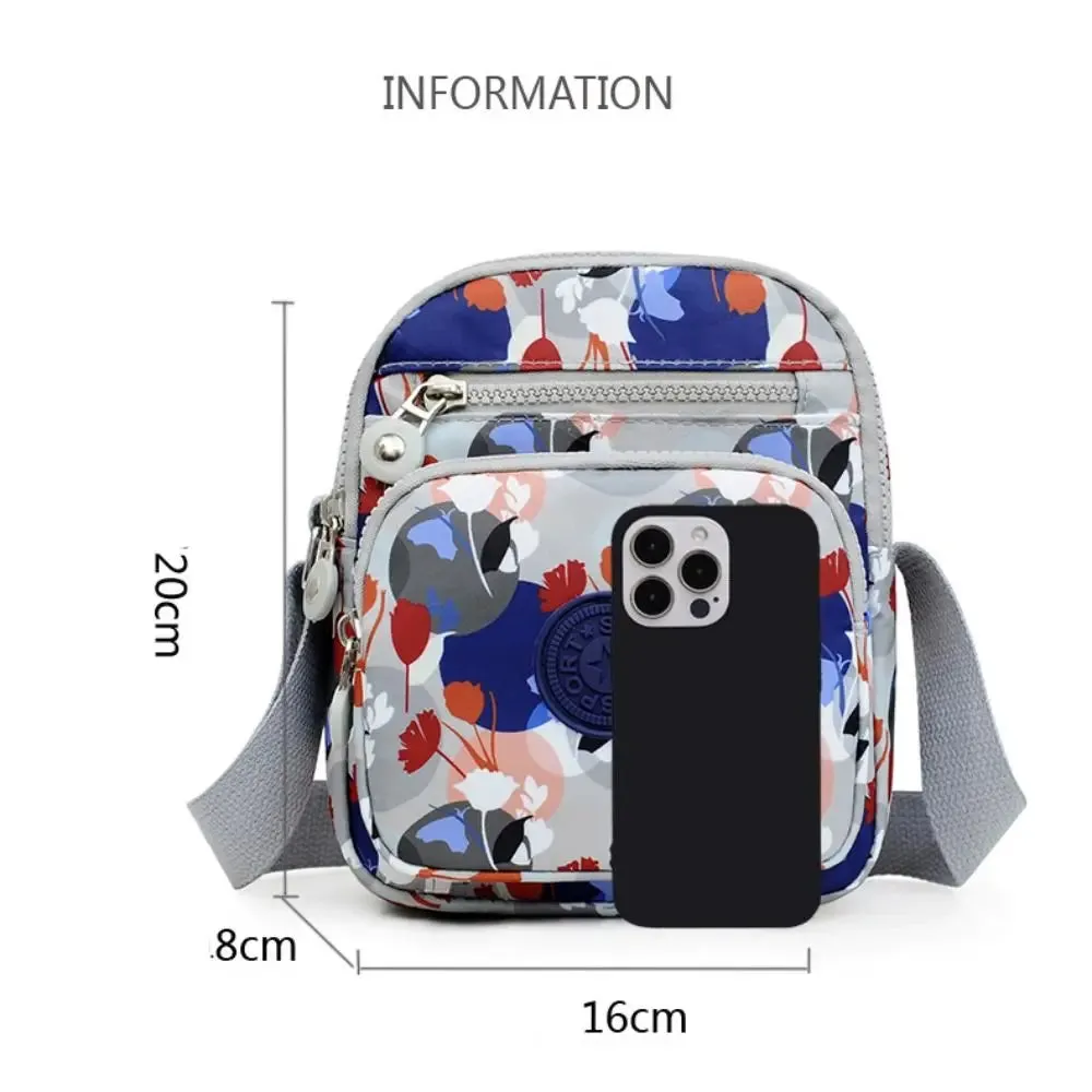 Fashion Oxford Cloth Crossbody Bag For Women Zipper Mobile Phone Shoulder Bag Lady Female Multifunction Handbag