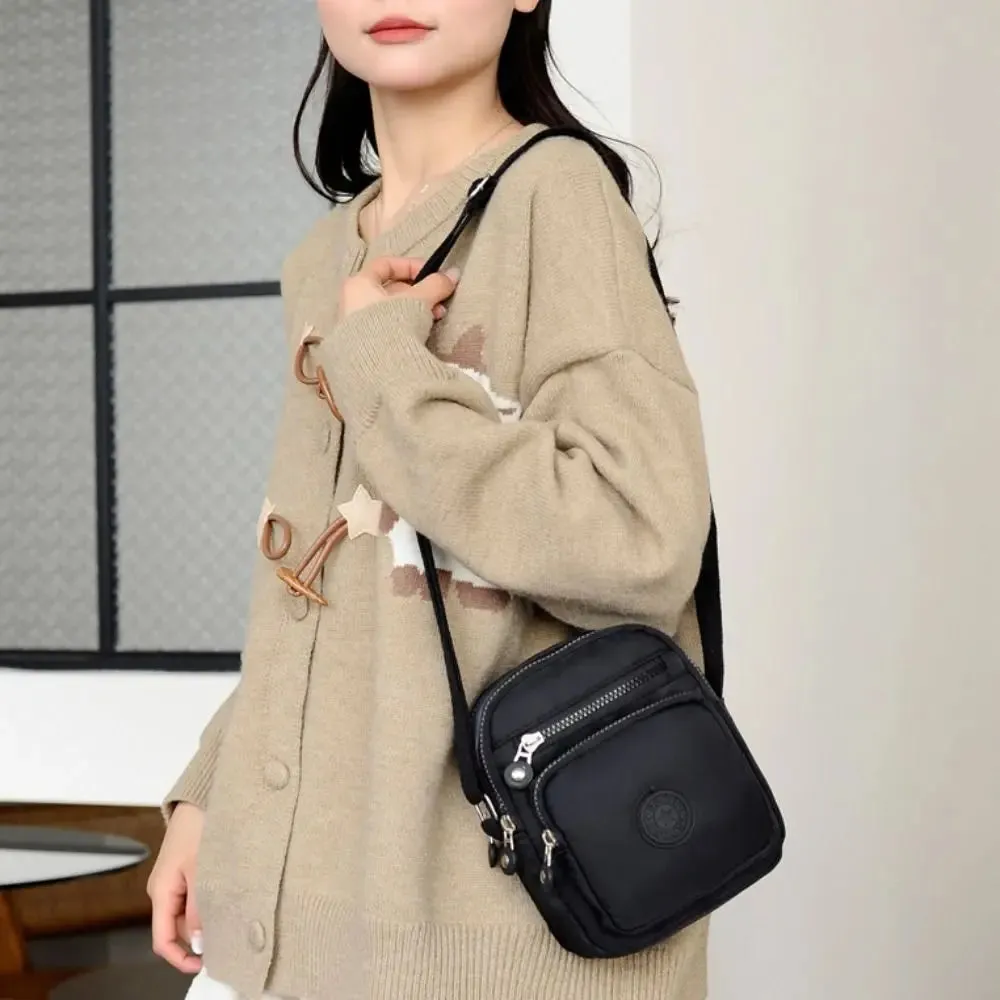 Fashion Oxford Cloth Crossbody Bag For Women Zipper Mobile Phone Shoulder Bag Lady Female Multifunction Handbag