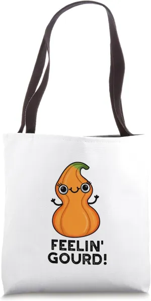 Feelin Gourd Funny Veggie Pun Tote Bag