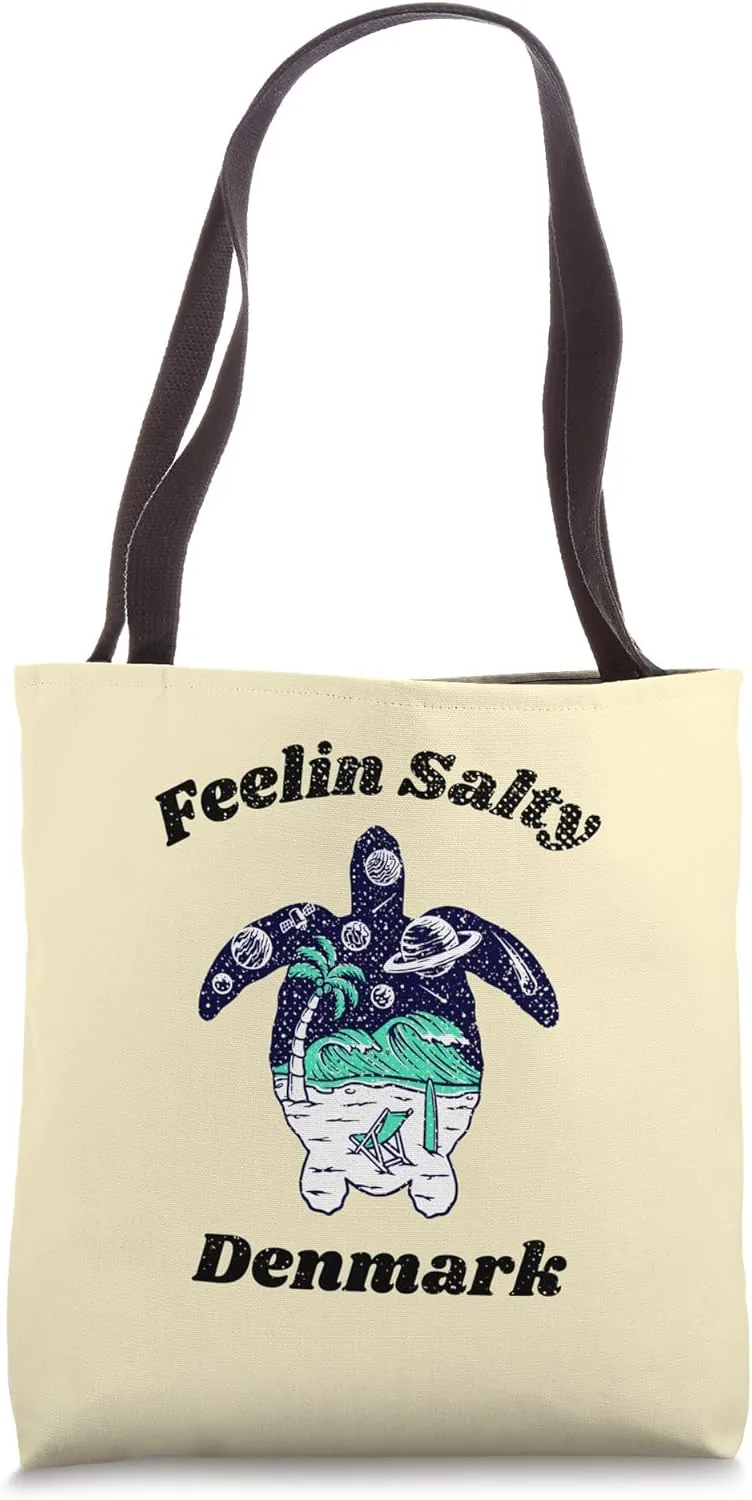 Feelin Salty Denmark Vacation Travel Denmark Tote Bag