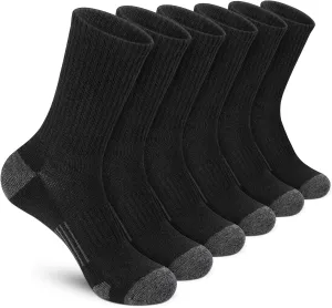 Felicigeely Athletic Socks Cushion Running Socks Performance Breathable Crew Socks Outdoor Sports Socks for Men Women 6Pairs