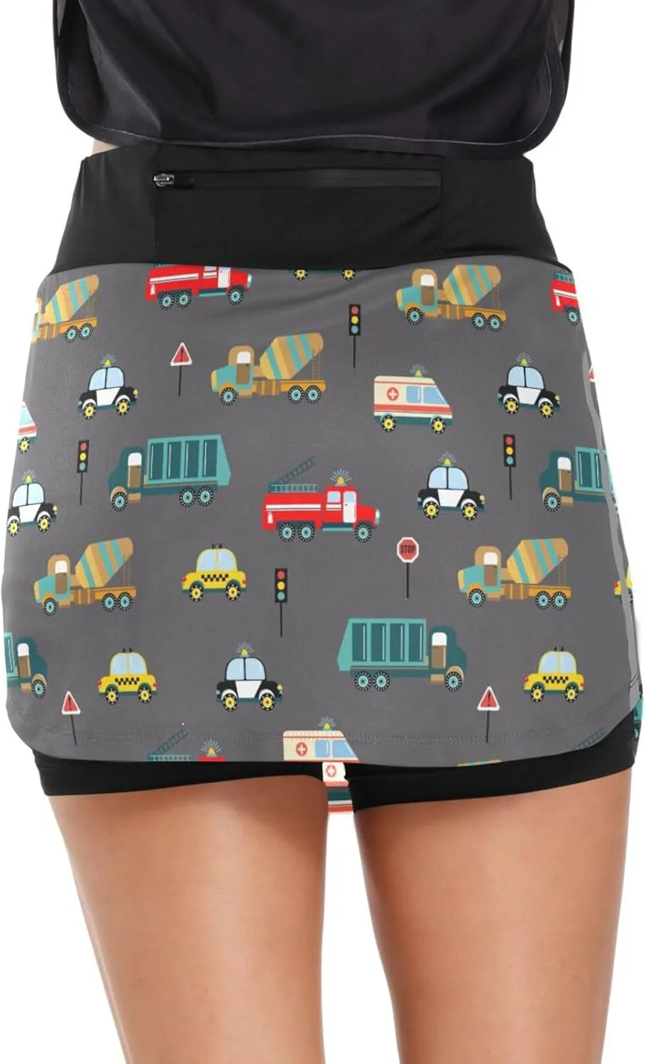 Fire Flame Women's Active Performance Skort Lightweight Skirt for Running Tennis Golf Workout Sports
