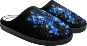 Flannel Slippers for Kids, Closed Toe Fluffy Slippers for Winter, Comfy Soft Home Slippers for Walking