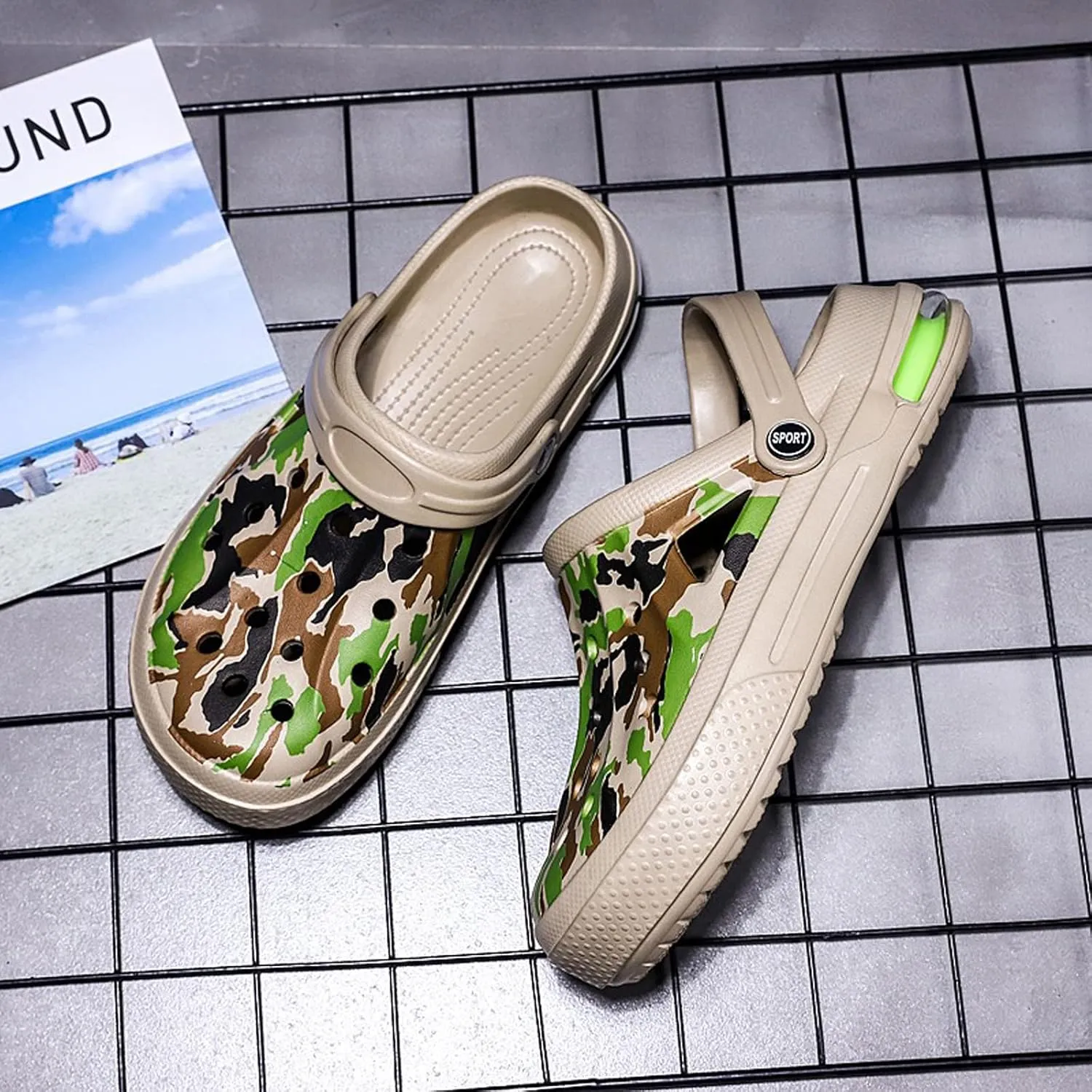 FLIOZY Mens Womens Garden Clogs Summer Garden Shoes Lightweight Beach Slippers Pool Water Sandals Indoor Outdoor Non Slip Clogs Sandals