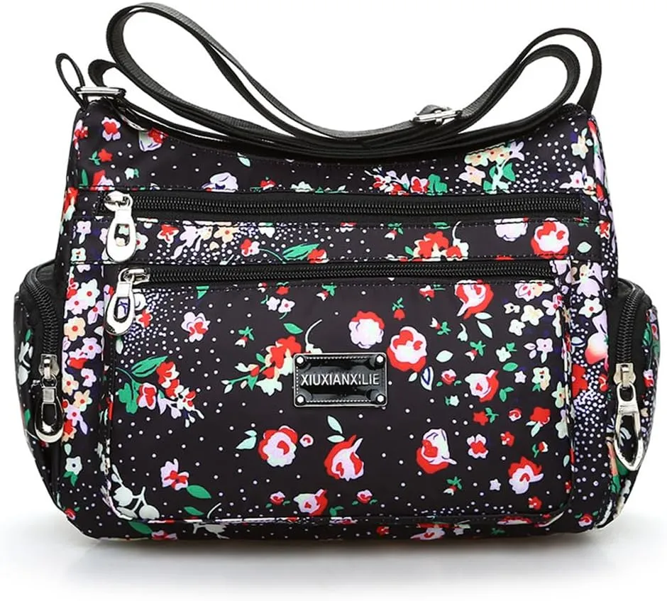 Flower cloth shoulder bag for women Crossbody Bags dumpling bag outdoor leisure large capacity women's bag
