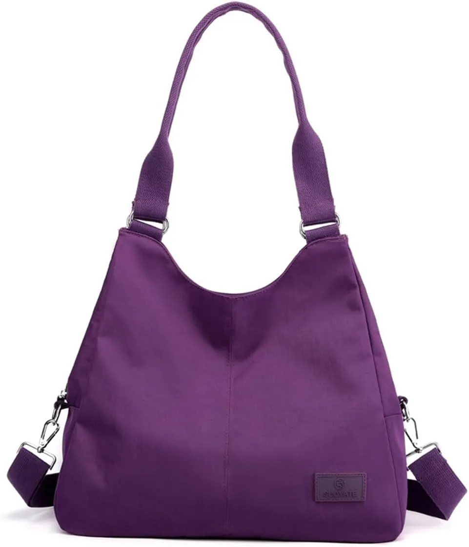 Foldable Tote Bag With Zipper, Large Purses for Women Shoulder Bag,Top Handle Satchel Handbag for Travel Work