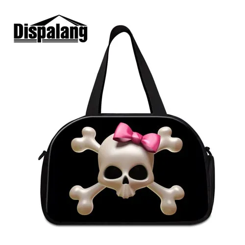 for women Dispalang Wide range Skull travel duffel Multifunctional bags