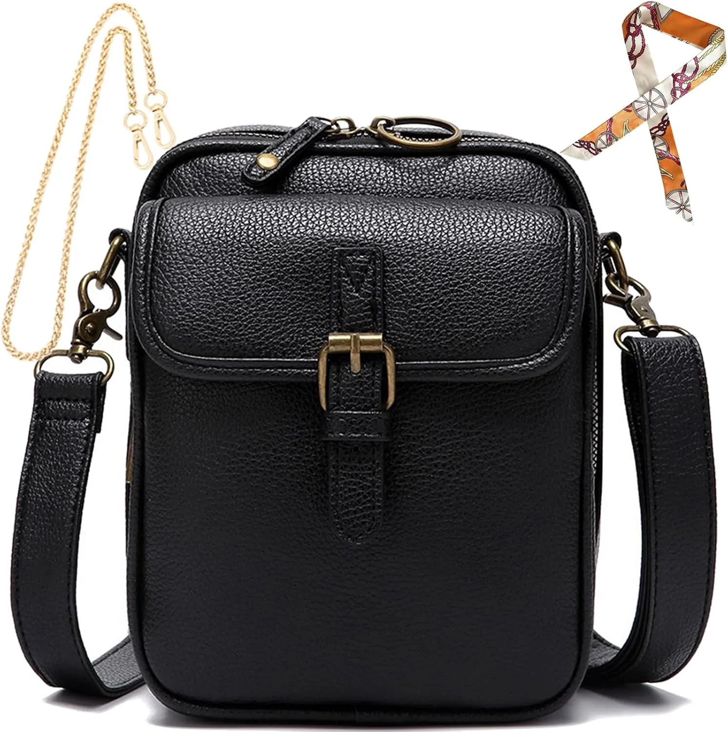 Forcipower Crossbody Bag, Collaboraten1 Crossbody Leather Bag, Anti-Theft Urvashi Crossbody Bag