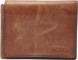 Fossil Men's Leather Trifold Wallet for Men