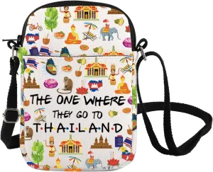 FOTAP Thailand Travel Crossbody Bag Thailand Souvenir Gift Thailand Housewarming Gift Memory Gift Thailand Shoulder Bag