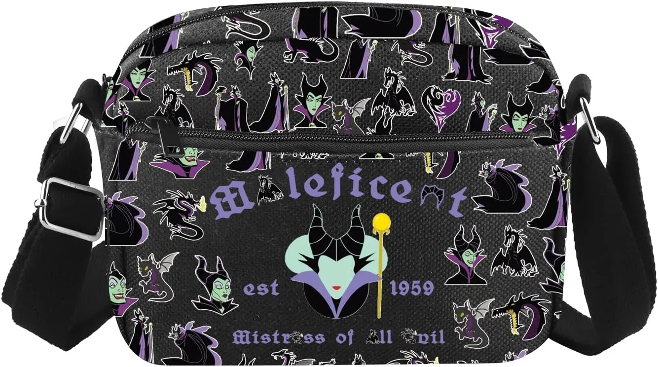 FOTAP Villains Queen Crossbody Bag Villains M*leficent Fan Gift Est 1959 Shoulder Bag Evil Queen Gift (Male HB CB)