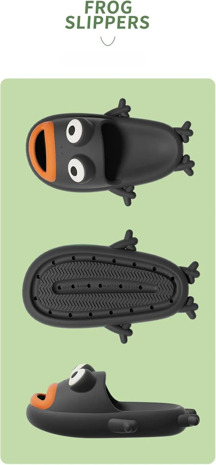 Frog Slippers Female Summer Cute Cartoon Funny Indoor Home with Bathroom Outside To Wear Summer Slippers