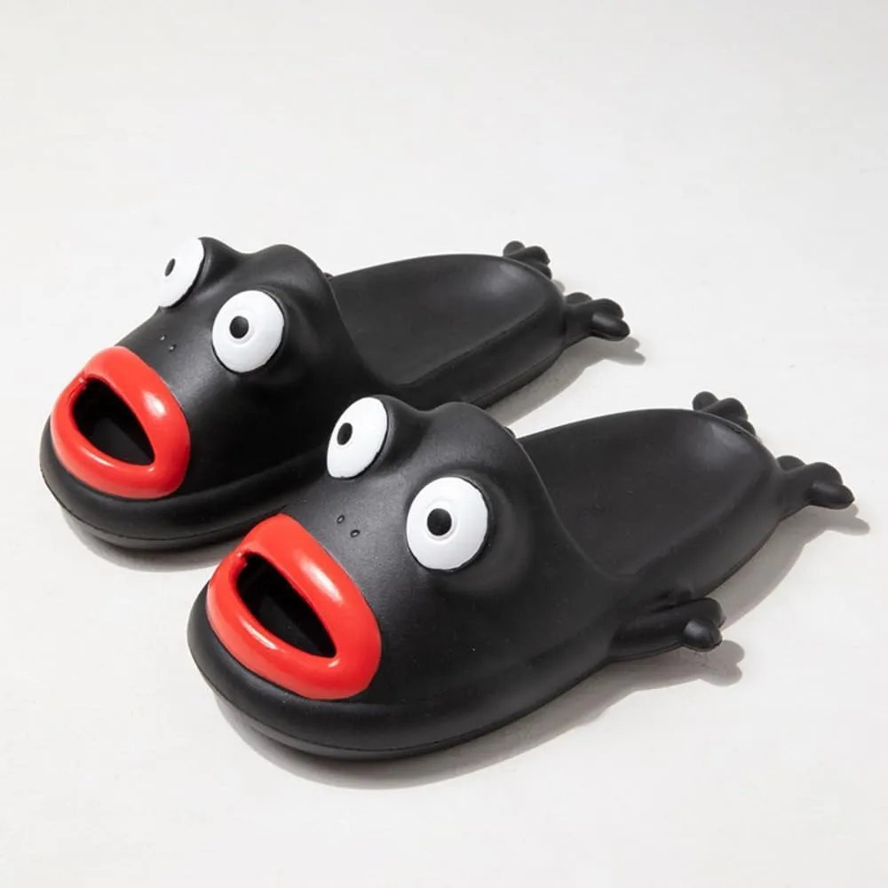 Frog Slippers Female Summer Cute Cartoon Funny Indoor Home with Bathroom Outside To Wear Summer Slippers