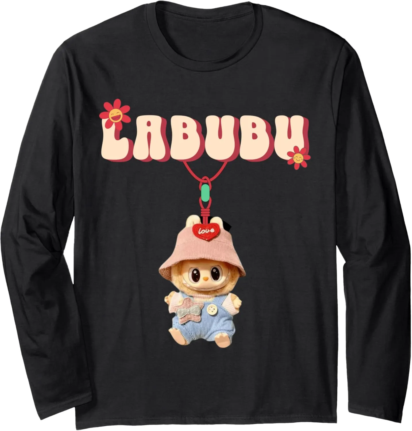 Funny Labubu Lover Cute Labubu The Monsters Women men kids Long Sleeve T-Shirt