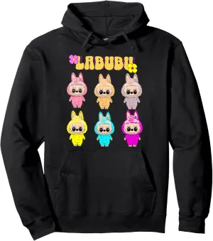 Funny Labubu Lover Cute Labubu The Monsters Women Pullover Hoodie