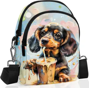 FyLybois Small Crossbody Bags for Women Casual Cell Phone Bag Wallet Purse Waterproof with Card Slots Adjustable Strap