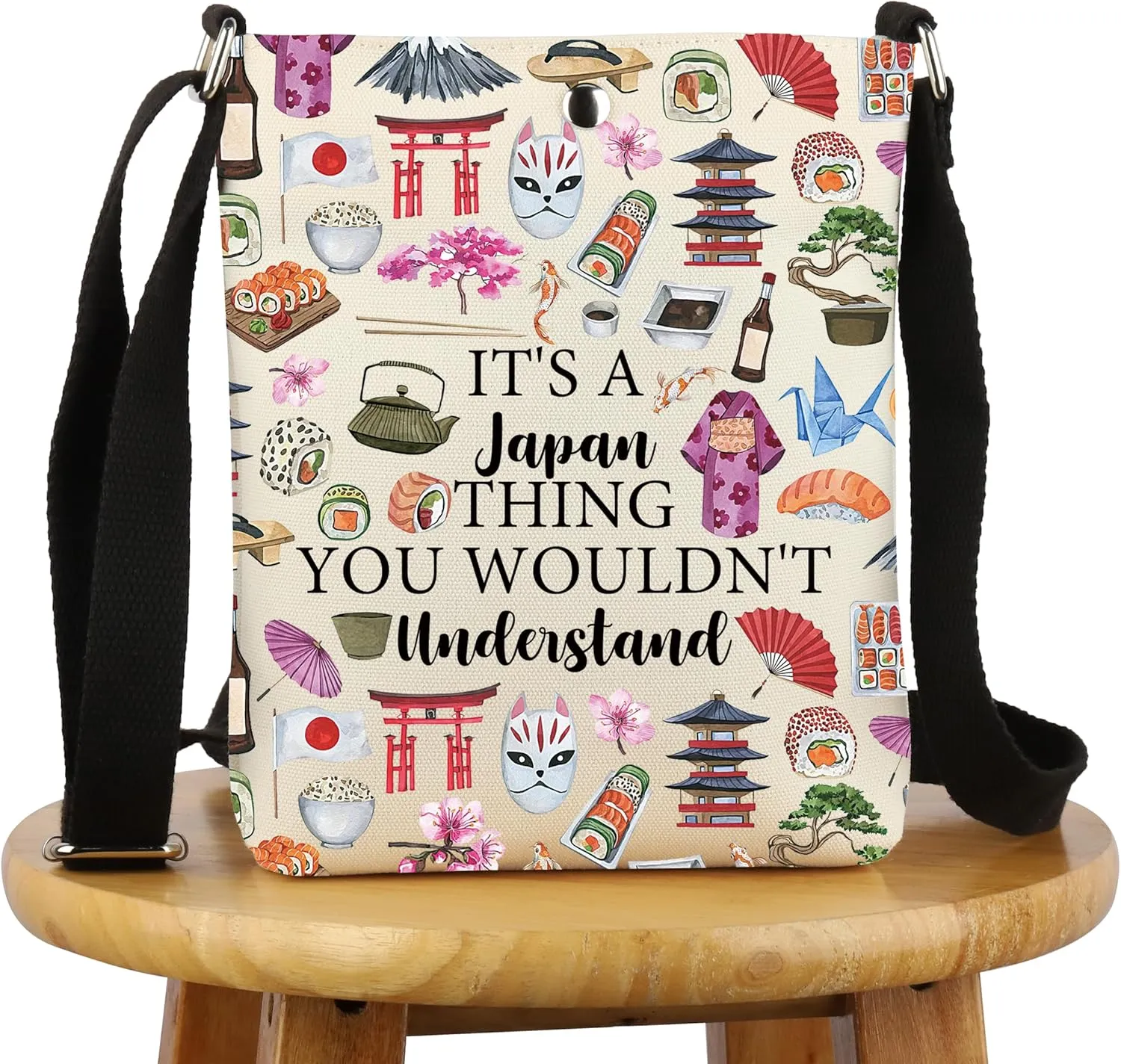 G2TUP Japan Lover Gift It's A Japan Thing Crossbody Bag Japanese Culture Travel Japan Tourism Gift Japan Merch