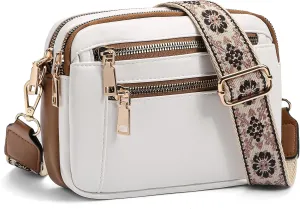 GAEKEAO Crossbody Purses for Women Small Crossbody Bags Vegan Leather Trendy Shoulder Handbags with Adjustable Shoulder Strap