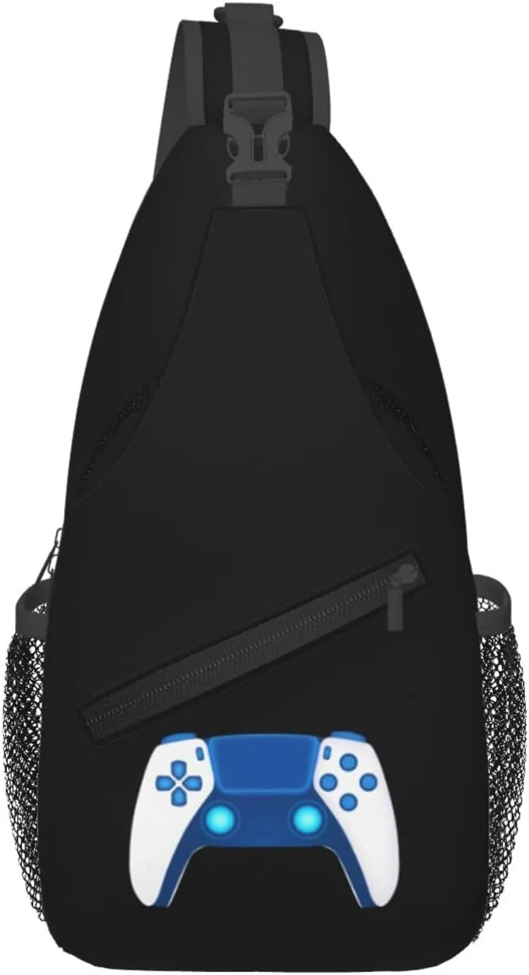 Game Controller Crossbody Bags For Women Men Chest Backpack Gym Shoulder Bag Travel Outdoor Sports Casual Crossbody Bags