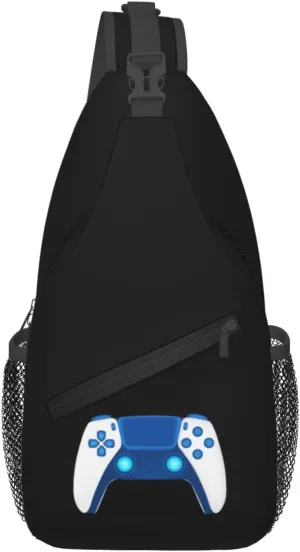 Game Controller Crossbody Bags For Women Men Chest Backpack Gym Shoulder Bag Travel Outdoor Sports Casual Crossbody Bags