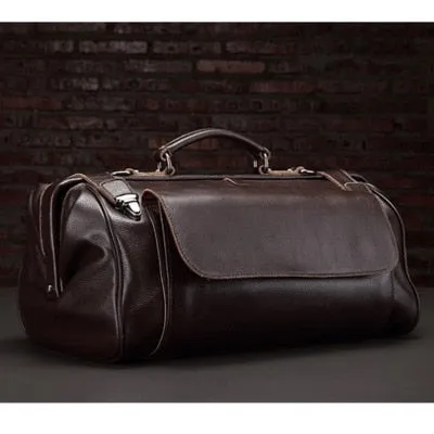 Genuine Leather Travel Bag Men Vintage Travel Duffel bag big Cow Leather Carry On Luggage Weekend large shoulder Bag