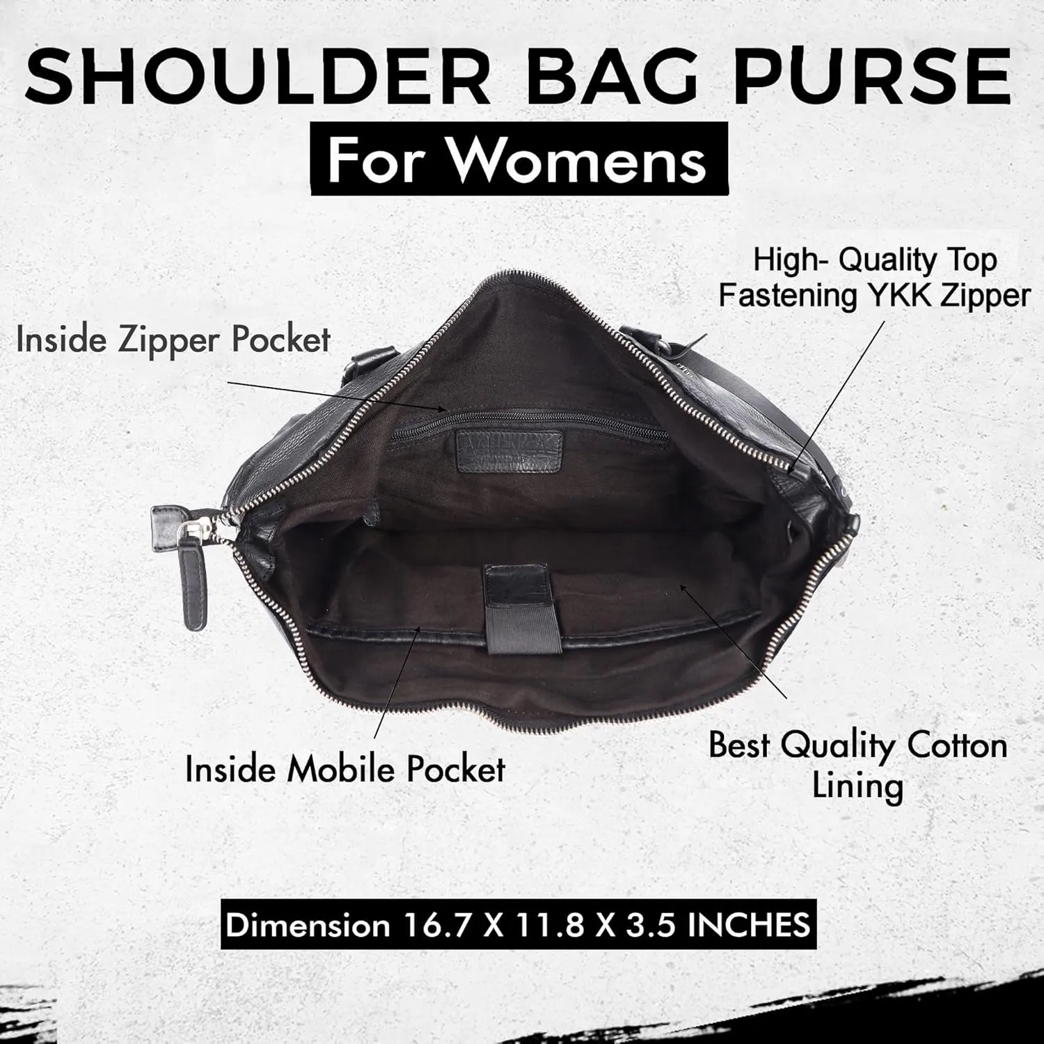 Genuine Leather Women's Tote Handbags, Satchel Purse Ladies Shoulder Bags with Top Handle