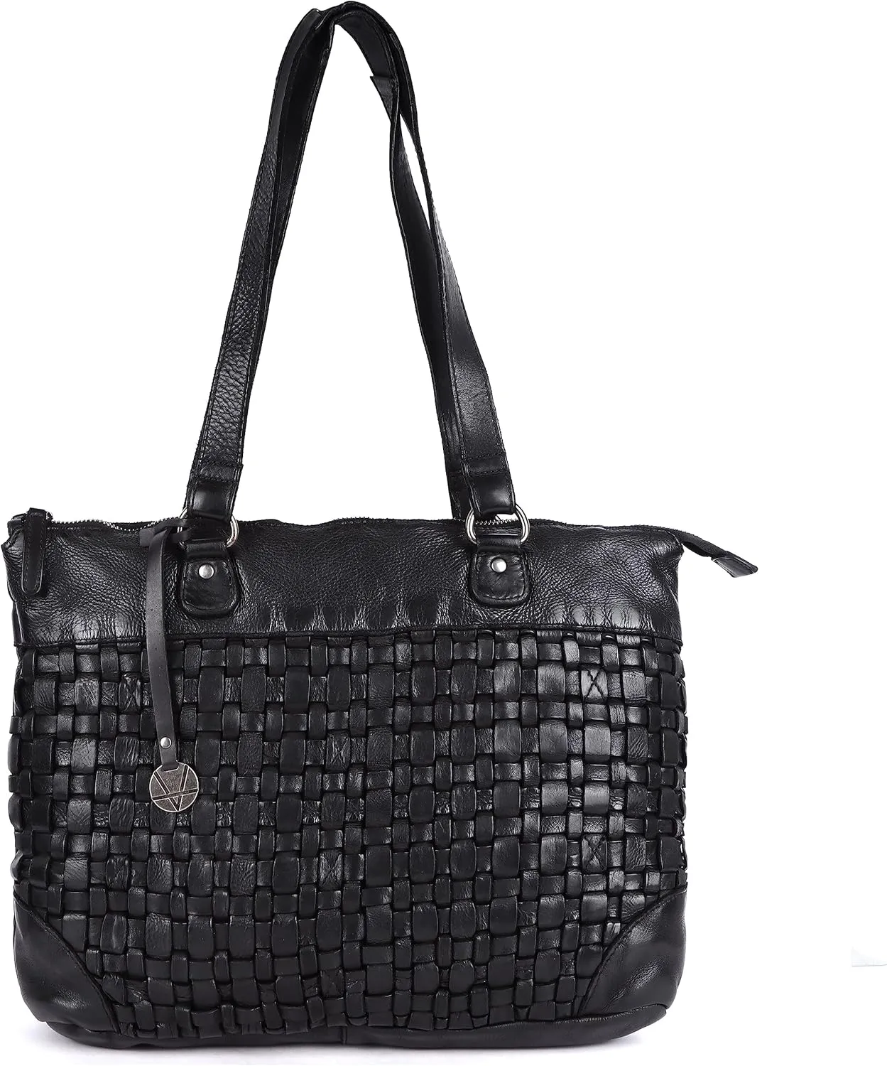 Genuine Leather Women's Tote Handbags, Satchel Purse Ladies Shoulder Bags with Top Handle