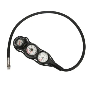 GG997 TPR Professional Luminous Depth Meter Compass Scuba Pressure Accessory Suitable Diving Night Use