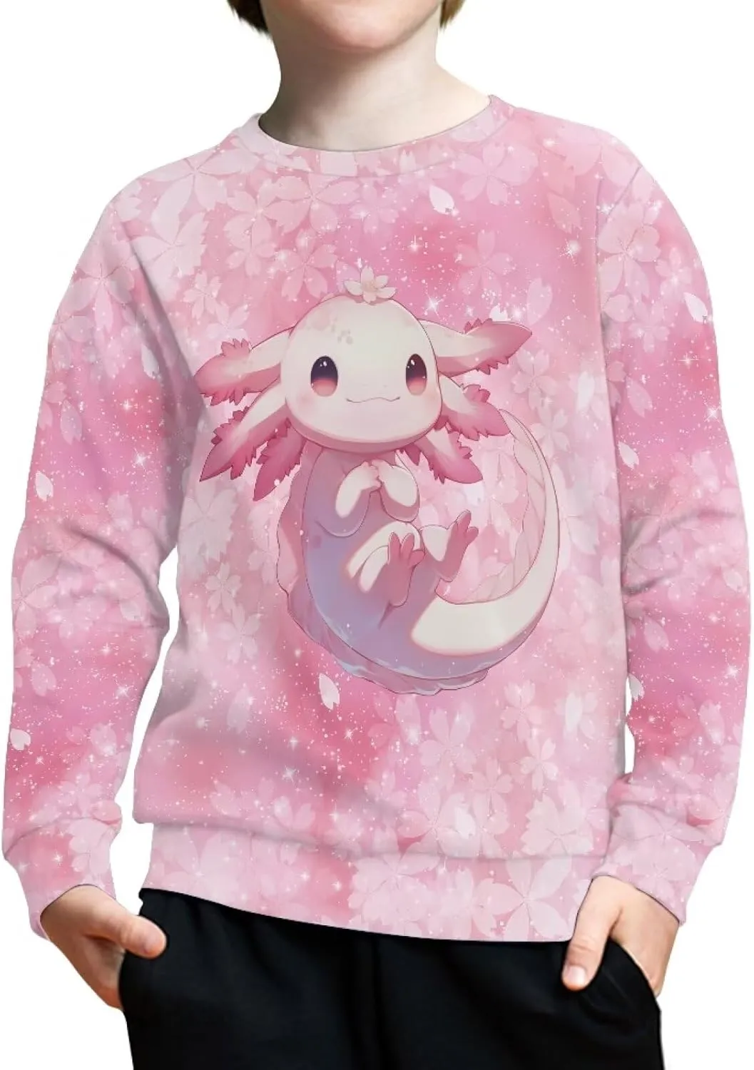 Girls Boys Sweatshirt Trendy Fall Outfit Kids Comfy Sweaters Pullover Tops 6-14 Years Old