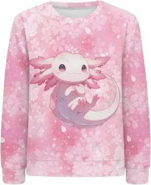 Girls Boys Sweatshirt Trendy Fall Outfit Kids Comfy Sweaters Pullover Tops 6-14 Years Old