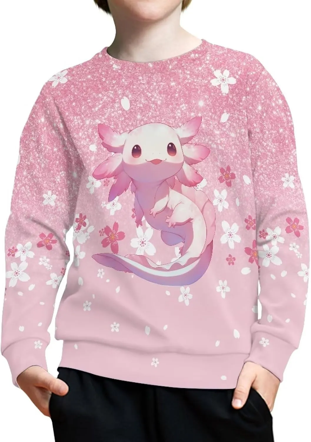 Girls Boys Sweatshirt Trendy Fall Outfit Kids Comfy Sweaters Pullover Tops 6-14 Years Old
