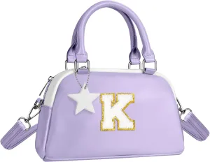 Girls Purse Crossbody Bag, Personalized Birthday Gifts, Kids Skin Care Bag for Ages 4-12 girls, Party Favors Dress Up bag for girls, Handbag-light purple-K